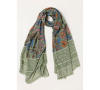 Fat Face FatFace Paisley Floral Lightweight Scarf vert Un an