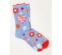 Fat Face FatFace Pink The Beatles All You Need Is Love Socks