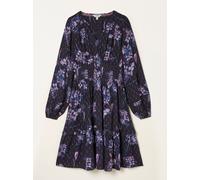 Fat Face FatFace Pippa Dark Purple Heritage Midi Floral Dress Dark Purple Heritage Midi Floral EU 46 Long (UK 18 L)