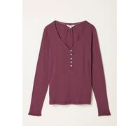 Fat Face FatFace Pointelle Henley Top violet FR 38 (EU 36)