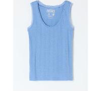 fatface FatFace Pointelle Lace Trim Vest bleu 34