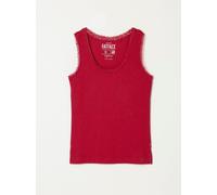 Fat Face FatFace Pointelle Lace Trim Vest rouge FR 40 (EU 38)