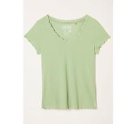 fatface FatFace Pointelle V Neck Pyjama Top vert FR 50 (EU 48)