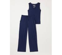 Fat Face FatFace Pointelle Wide Leg Trouser and Vest Set bleu M (FR 42-44)