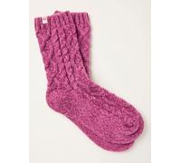 Fat Face FatFace Purple Cable Lounge Socks