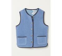 Fat Face FatFace Quilted Fleece Gilet bleu M (FR 42-44)