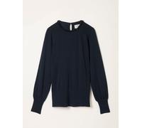 Fat Face FatFace Raya Navy Embellished Knitted Crew Neck Jumper