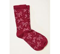 Fat Face FatFace Red Bow Socks