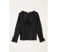 Fat Face FatFace Rene Black Metallic Blouse