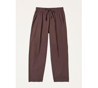 Fat Face FatFace River Chocolate Brown Poplin Tapered Trousers