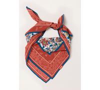 Fat Face FatFace Rust Red Paisley Floral Square Scarf Rust Red One