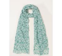 Fat Face FatFace Shell Printed Lightweight Scarf vert Un an