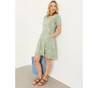 Fat Face FatFace Simone Sage Green Posie Jersey Dress Sage Green Posie 46tall