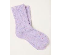 Fat Face FatFace Super Soft Cable Socks violet Un an