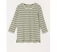 fatface FatFace Textured Stripe 3/4 Sleeve T-Shirt vert FR 48 (EU 46)