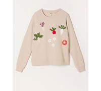 fatface FatFace Vegetable Crochet Crew Sweat Top naturel FR 42 (EU 40)