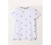fatface FatFace Vegetable Embroidered T Shirt pâle FR 52 (EU 50)