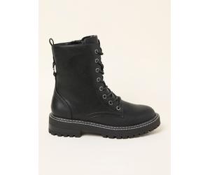 Fat Face FatFace Violet Black Chunky PU Ankle Boots