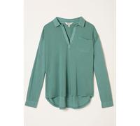 Fat Face FatFace Woven Jersey Mix Top vert FR 44 (EU 42)