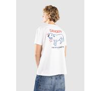 Fat Moose Danger Dog T-Shirt blanc S