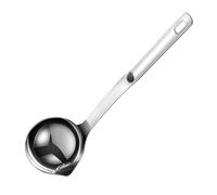 Fat Skimmer Oil Separator Ladle - Stainless Steel Soup Spoon | Precision Filter Hole Design, Durable Food Grade Kitchenware, Ergonomic Cooking Utensil For Healthy Meal Preparation