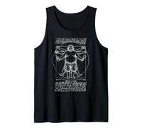 Fat Vitruvian Man Funny Dad BOD Da Vinci Fête des pères Débardeur