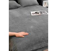 FATANI Velours De Lait éPaissi ÉLégant Dessus Moderne Matelassé Idéal De Lit comme Jeté De Canapé Ou Couvre-lit,Light Gray,150x200cm