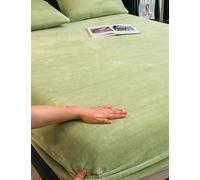 FATANI Velours De Lait éPaissi ÉLégant Dessus Moderne Matelassé Idéal De Lit comme Jeté De Canapé Ou Couvre-lit,Fruit Green,90x200cm