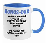 Fatbaby Tasse à café humoristique pour beau-père de la part de sa fille, fils, belle-fille, fête des pères, anniversaire, Noël pour beau-père