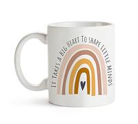 Fatbaby Tasse à café « It Takes A Big Heart To Shape Little Minds » - 325 ml