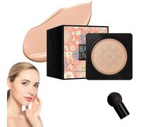 FATBAR Beauty Cream - Mushroom Head Makeup Brush, Wonderninelife Beauty Cream, Beauty Linasi Clear Cover Beauty Cream, Concealer Lasting Nude Makeup (Color : Natural Color-B)