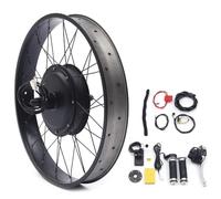 Fatbike Kit de conversion pour vélo électrique 26 ", moteur arrière sans balais avec écran LCD, kit de montage pour vélo électrique 48 V 1500 W