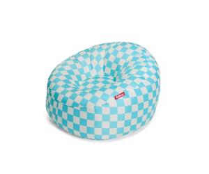 Fatboy 3.0 Bleu Ciel Lamzac O Canapé/Pouf/Sofa Gonflable Nomade | Chess Azur | Hamac rempli d'air | pour l'extérieur (Plage, Jardin ou Piscine) | 110 x 103 x 62 cm Mixte