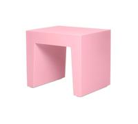 Fatboy Banc en béton - 40 x 50 x 43 cm - Rose bonbon | Tabouret d'extérieur et intérieur, banc de jardin, table d'appoint, fauteuil de balcon