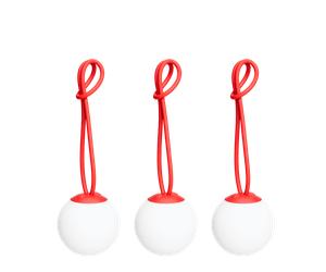 Fatboy Bolleke Mini Lampe Portable Lot de 3 Rouge