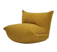 Fatboy BonBaron Sherpa Pouf XXL - 120 x 120 x 75 cm - Cider | Chauffeuse Moelleux, Pouf Geant avec Dossier Réglable pour l'Intérieur, Fauteuil Chambre Confortable en Sherpa