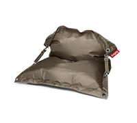 Fatboy Buggle-up Pouf XXL - Fauteuil Salon - 185 x 137 cm - Taupe | Modulable 1 ou 2 Places, Pouf Geant Facile à Nettoyer pour l'Intérieur et l'Extérieur, Fauteuil de Lecture en Polyester