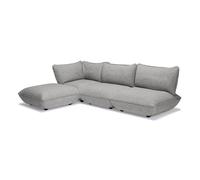 FATBOY canapé à 3 places SUMO CORNER SOFA MINGLE (Grid Stone - Tissu polyester FibreGuard)