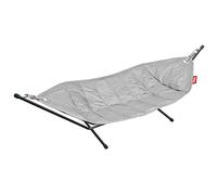 Fatboy Headdemock Hamac Pliable avec Support Hamac - 270x 138cm - Gris | Pour l'Extérieur, Camping, Jardin et Terrasse, Fauteuil Suspendu de Voyage en Polyester, Chaise de Jardin Jusqu'à 150kg