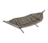 Fatboy Headdemock Hamac Pliable avec Support Hamac - 270x 138cm - Taupe | Pour l'Extérieur, Camping, Jardin et Terrasse, Fauteuil Suspendu de Voyage en Polyester, Chaise de Jardin Jusqu'à 150kg