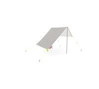 Fatboy Miasun Tente de Plage - 330 x 190 x 140 cm - Biarritz | Parasol Plage Portable Large avec Support, Tente Enfant, 3 Options d'Installation, Auvent avec Protection Solaire en Coton