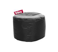 Fatboy Point Original Tabouret - Tabouret Bas Rond en Nylon pour l'Intérieur - Pouffe Rembourré Polyvalent Idéal comme Pouf Coiffeuse ou Repose Pied Canape - 35 x 50 x 35 cm - Noir