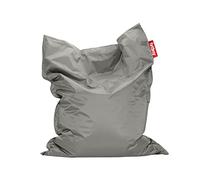 Fatboy Pouf Poire Original - Nylon Bean Bag Chair - Pouf Chambre Ado - Pouf Poire Adulte avec Remplissage - XXL Pouf Interieur - 180 x 140cm - Argent
