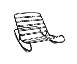 Fatboy® Rock 'n Roll I Fauteuil à Bascule - Intérieur et Extérieur - a Combiner avec Pouf 126 x 87 x 71 cm