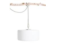 Fatboy® Thierry le Swinger Gris clair | Lampe ronde multifonctionnelle | Ampoule LED sans fil élégante pour intérieur et extérieur |