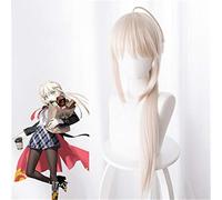 Fate/grand Orde Fgo perruques Jeanne D Arc Alter Joan of Arc argent rose fibre résistante à la chaleur Synthèse cheveux Cosplay Costume perruque KUZ235