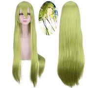 Fate Grand Order Cosplay Enkidu Perruque Vert 100cm Longues Perruques Droites pour Costume Party Perruque