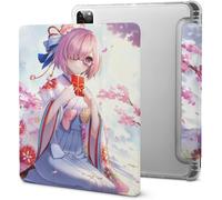 Fate/Grand Order Jeanne Rin Tamamo No Mae Étui Pour Ipad Pro 2021 Avec Plumier, Résistant Aux Chocs, Veille/Réveil Automatique, Housse De Protection Transparente Pour Tablette 11 Pouces