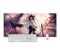 Fate Grand Order Tapis de Souris XXL 900x400mm Hydrorésistant Anime Mouse Pad Grand Tapis de Souris Gamer avec Base en Caoutchouc Anti-Glissant Surface Texturée pour Ordinateur et PC, U