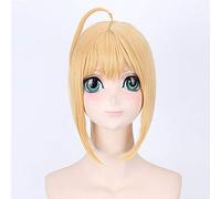 Fate stay night Arturia Pendragon Saber femmes Chignon perruque Cosplay Costume Arturia et Altria résistant à la chaleur perruques de cheveux synthétiques 1